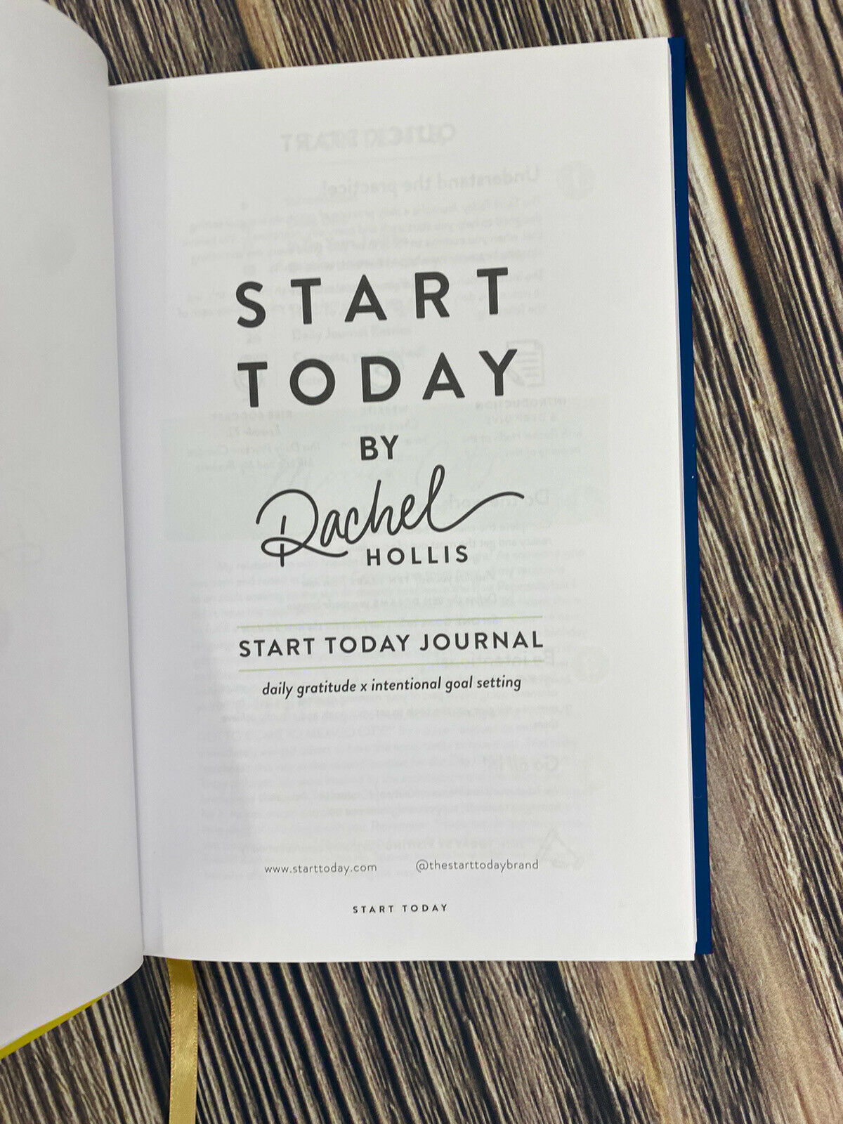 Start Today Journal (Rachel Hollis) 
